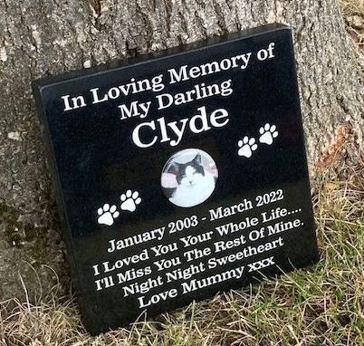 Personalised Grey Granite Memorial Plaque – Full Colour Photo Headstone – Custom Sympathy Gift – CCOnlineProducts