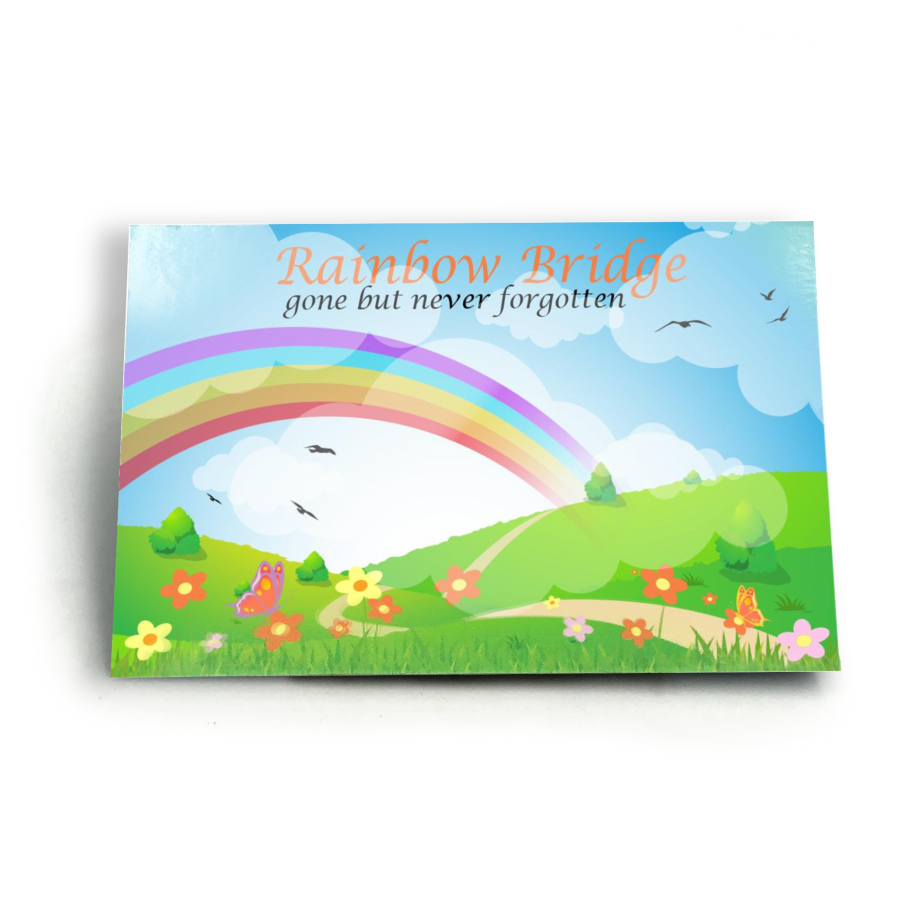 Rainbow Bridge Poem Keepsake Card • Rainbow Bridge Pets