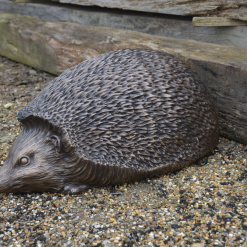 Bronze Garden Hedgehog Sculpture